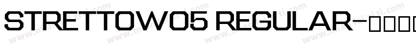 StrettoW05 Regular字体转换